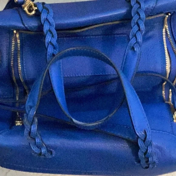 Tory Burch Half Moon Leather Satchel 💙 - Picture 8 of 17